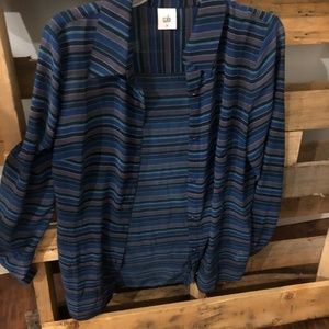 CAbi blue blouse excellent condition-M